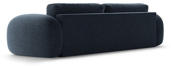 Tmavomodrá ženilková rozkladacia/s úložným priestorom pohovka 262 cm Tonale – Cosmopolitan Design