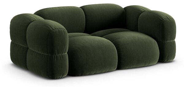 Zelená zamatová pohovka 210 cm Loretto – Cosmopolitan Design