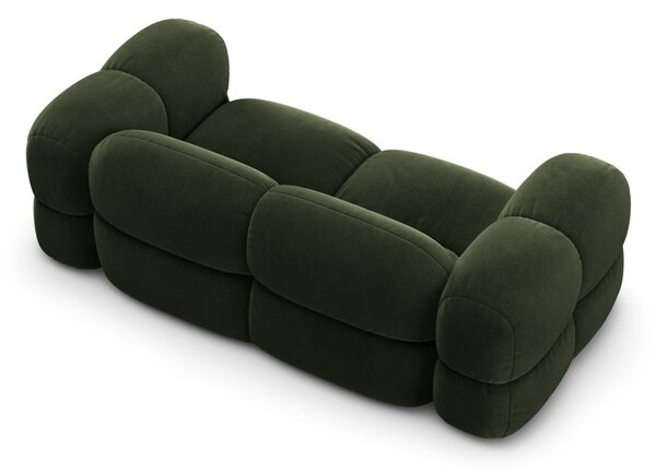 Zelená zamatová pohovka 210 cm Loretto – Cosmopolitan Design