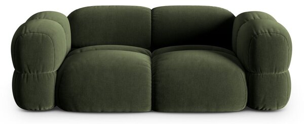 Zelená zamatová pohovka 210 cm Loretto – Cosmopolitan Design