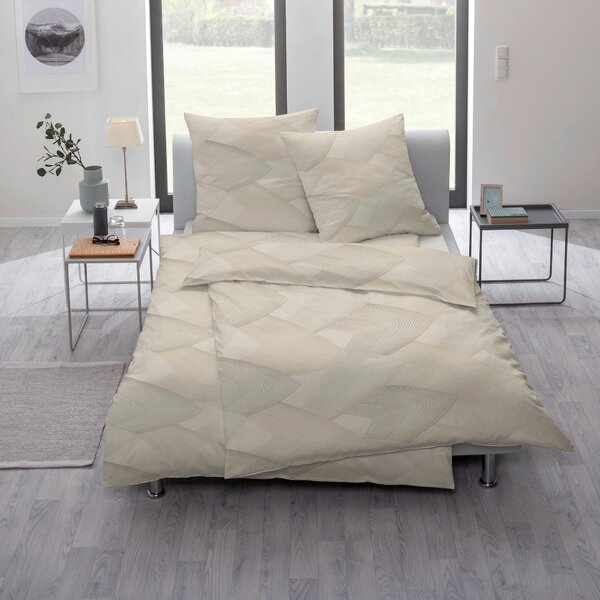 POSTEĽNÁ BIELIZEŇ, interlock džersej, prírodná farba, 140/200 cm Estella - Obliečky & plachty