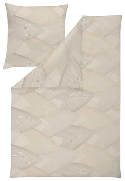 POSTEĽNÁ BIELIZEŇ, interlock džersej, prírodná farba, 140/200 cm Estella - Obliečky & plachty
