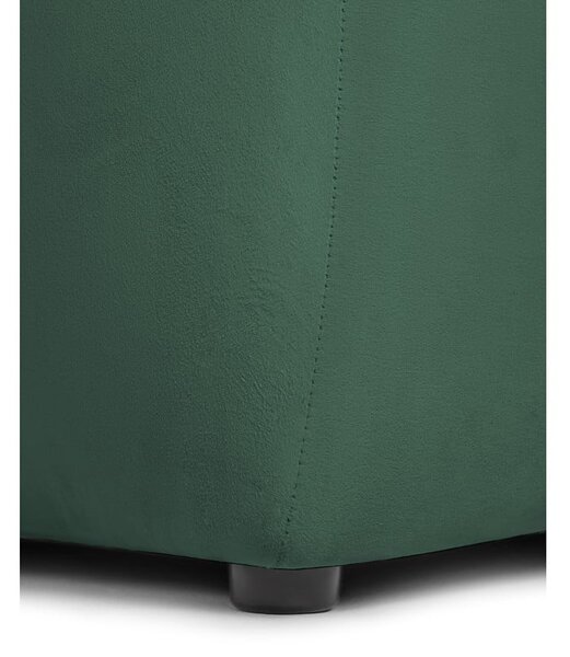 Zelená zamatová pohovka 225 cm Cube – Selection