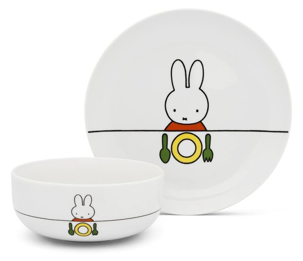 Porcelánová detská jedálenská súprava 6 ks Miffy – Zilverstad