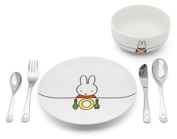 Porcelánová detská jedálenská súprava 6 ks Miffy – Zilverstad