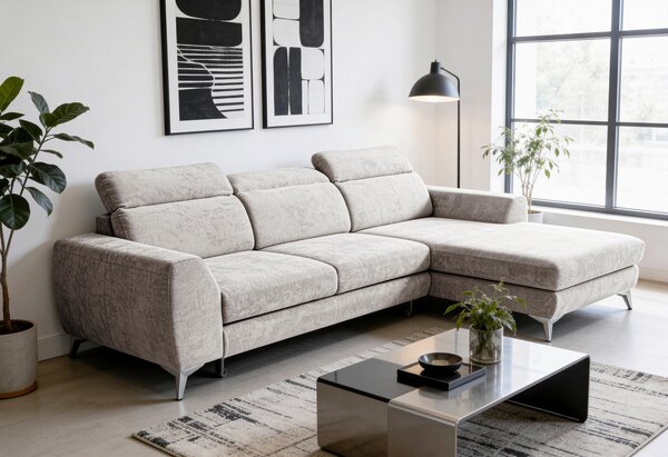 ROHOVÁ SEDAČKA, textil, piesková Livetastic - Sedačky, Online Only