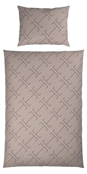 POSTEĽNÁ BIELIZEŇ satén taupe 140/200 cm Ambia Home - Obliečky & plachty