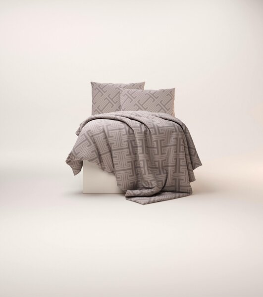 POSTEĽNÁ BIELIZEŇ satén taupe 140/200 cm Ambia Home - Obliečky & plachty
