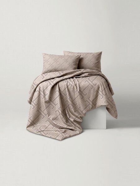 POSTEĽNÁ BIELIZEŇ satén taupe 140/200 cm Ambia Home - Obliečky & plachty