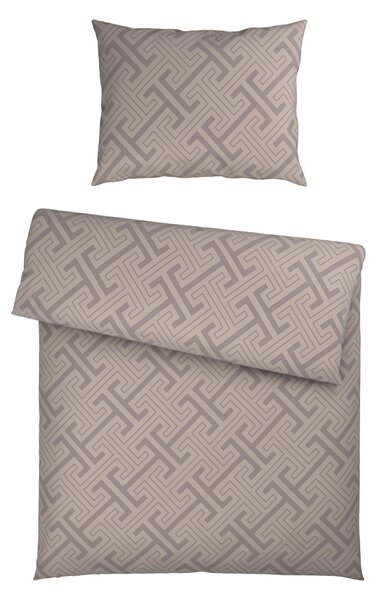 POSTEĽNÁ BIELIZEŇ satén taupe 140/200 cm Ambia Home - Obliečky & plachty
