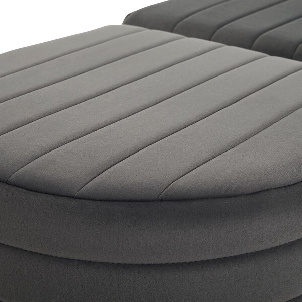 DLHÁ TABURETKA, textil, kompozitné drevo, 50/50/44/44/50/50 cm MID.YOU - Online Only drobný nábytok, Online Only