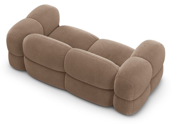 Hnedá zamatová pohovka 210 cm Loretto – Cosmopolitan Design