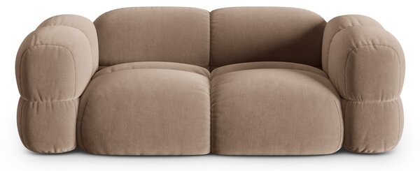 Hnedá zamatová pohovka 210 cm Loretto – Cosmopolitan Design