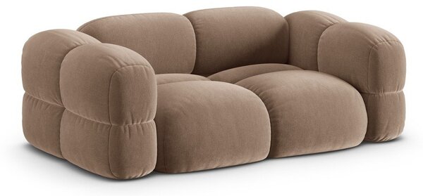 Hnedá zamatová pohovka 210 cm Loretto – Cosmopolitan Design