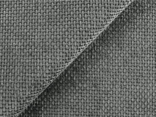 Sivá čalúnená dvojlôžková posteľ s úložným priestorom s roštom 140x200 cm Keoni – Makamii
