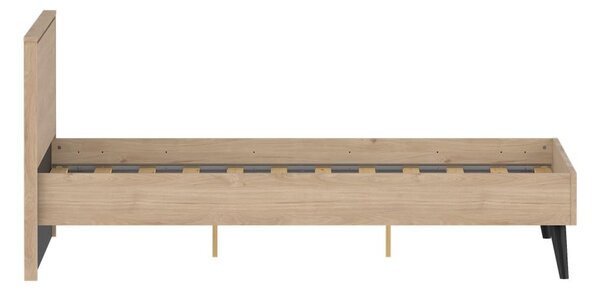 Dvojlôžková posteľ v dekore duba s roštom 160x200 cm v prírodnej farbe Ry – Tvilum