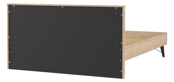 Dvojlôžková posteľ v dekore duba s roštom 160x200 cm v prírodnej farbe Ry – Tvilum