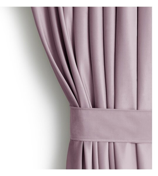 Svetloružový zamatový dimout záves 140x245 cm Eyelets – Restilo