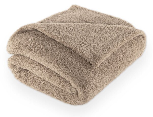 Taupe deka z mikroplyšu 150x200 cm Cocoon – Tiseco Home Studio