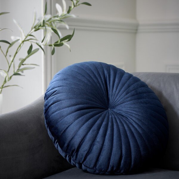 Zamatový dekoračný vankúš ø 40 cm Round Soft Touch – Catherine Lansfield