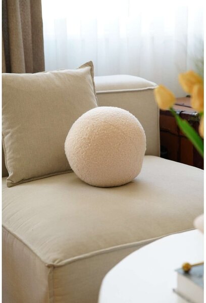 Dekoračný vankúš z materiálu buklé ø 20 cm Top – Mioli Decor