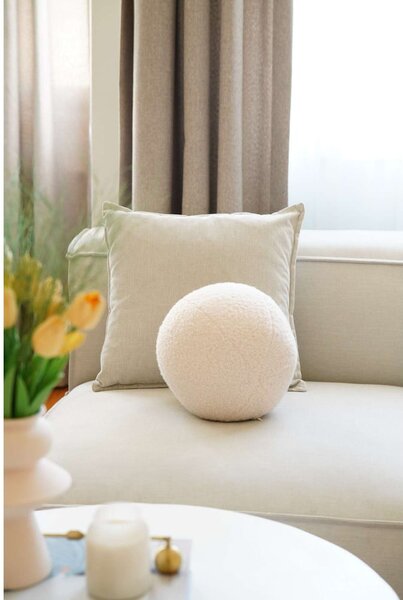 Dekoračný vankúš z materiálu buklé ø 20 cm Top – Mioli Decor