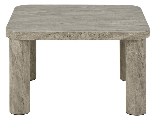 Svetlosivý konferenčný stolík v dekore mramoru 60x60 cm Solano – Actona
