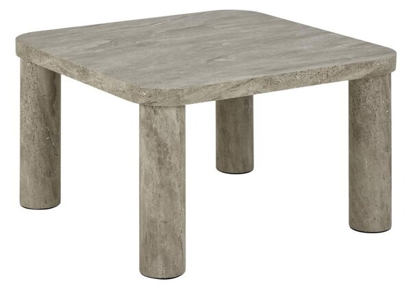 Svetlosivý konferenčný stolík v dekore mramoru 60x60 cm Solano – Actona