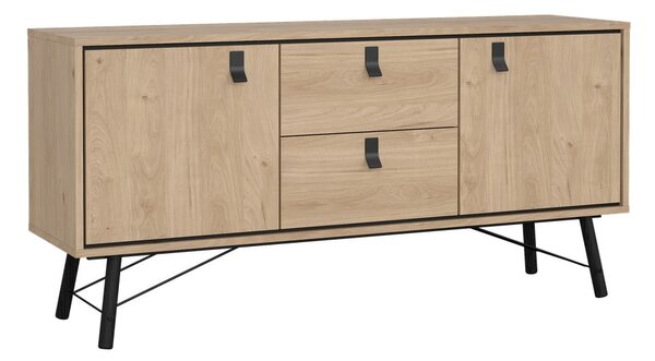 Komoda v dekore duba v prírodnej farbe 150x72x40 cm Ry – Tvilum