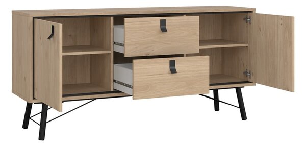 Komoda v dekore duba v prírodnej farbe 150x72x40 cm Ry – Tvilum
