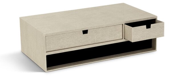 Kartónový organizér zásuvkový/na dokumenty Ted Canvas Paper Laminate – Bigso