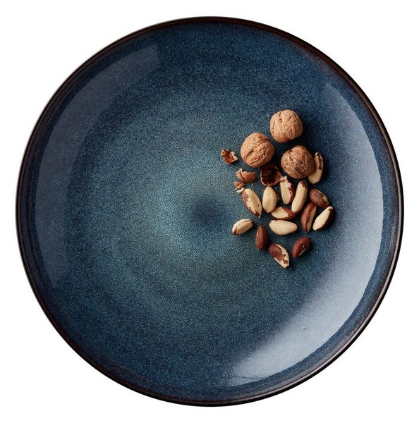 Čierna/modrá kameninová misa ø 40 cm Gastro Dark Blue/Black – Bitz