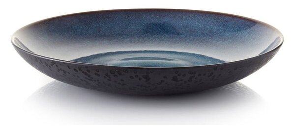 Čierna/modrá kameninová misa ø 40 cm Gastro Dark Blue/Black – Bitz