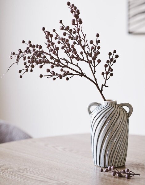 Svetlomodrá keramická váza (výška 22 cm) Mimi – House Nordic