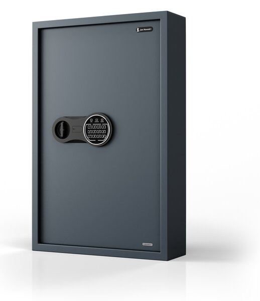 Skrinka na kľúče elektronická s vhadzovaním a kódovým zámkom, na 133 kľúčov, 430x665x130 mm: BRUCE