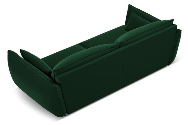Tmavozelená zamatová pohovka 208 cm Vanda – Mazzini Sofas