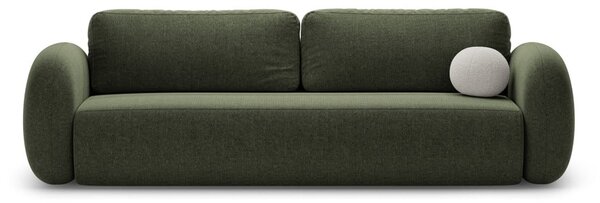 Zelená ženilková rozkladacia/s úložným priestorom pohovka 262 cm Tonale – Cosmopolitan Design