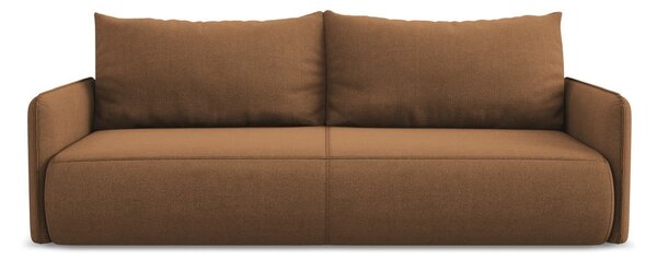 Oranžová rozkladacia/s úložným priestorom pohovka 216 cm Nanea – Makamii