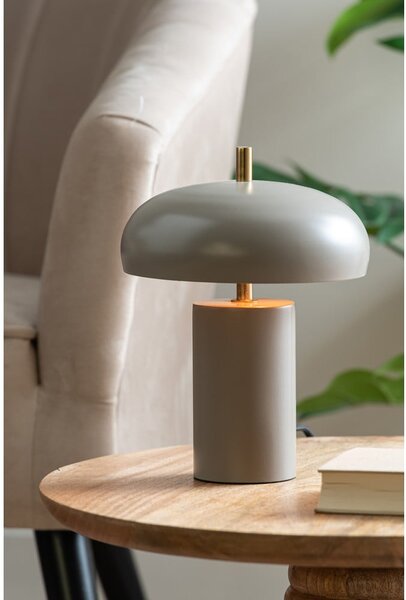 Sivá stolová lampa (výška 24 cm) Joya – Leitmotiv