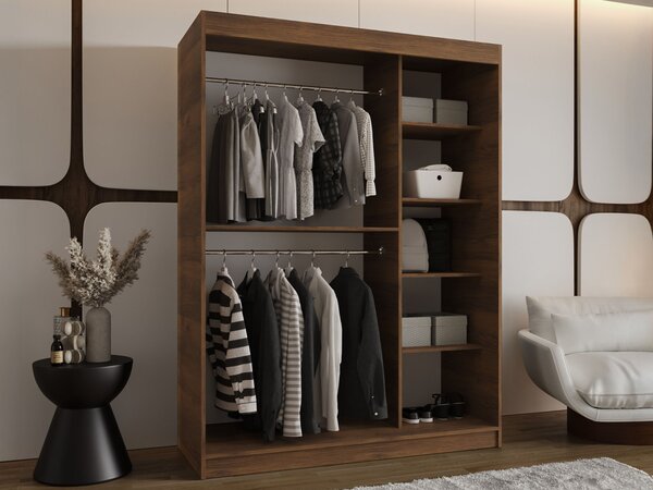 Šatníková skriňa Rubino T2 150x200x62 - orech warmia
