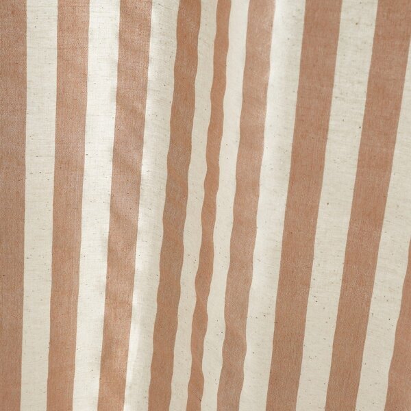 Záclona v terakotovej farbe 140x183 cm Zanzibar Stripe – Pineapple Elephant