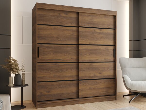 Šatníková skriňa Rubino V1 180x200x62 - orech warmia