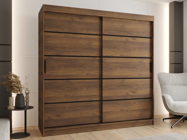Šatníková skriňa Rubino V1 200x200x62 - orech warmia