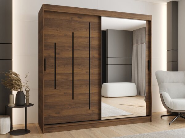 Šatníková skriňa Rubino Y2 200x200x62 - orech warmia