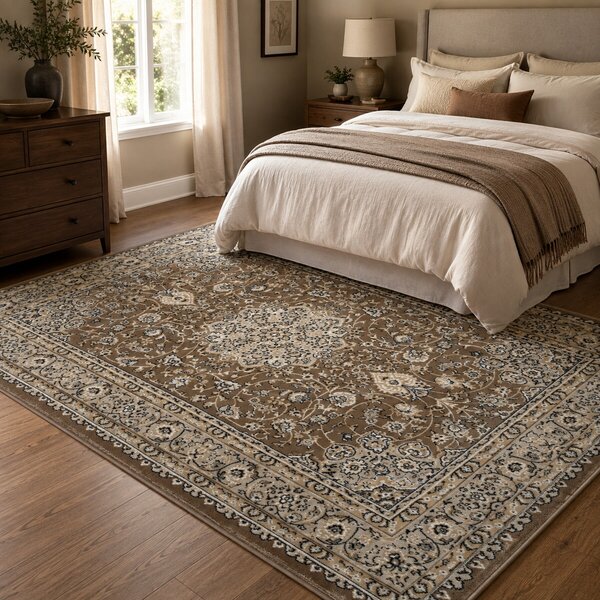 Angel Carpet, Kusový koberec Sultan 42 Beige, 80x150, béžová, kancelária