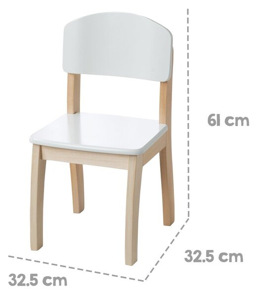 Biela detská stolička – Roba