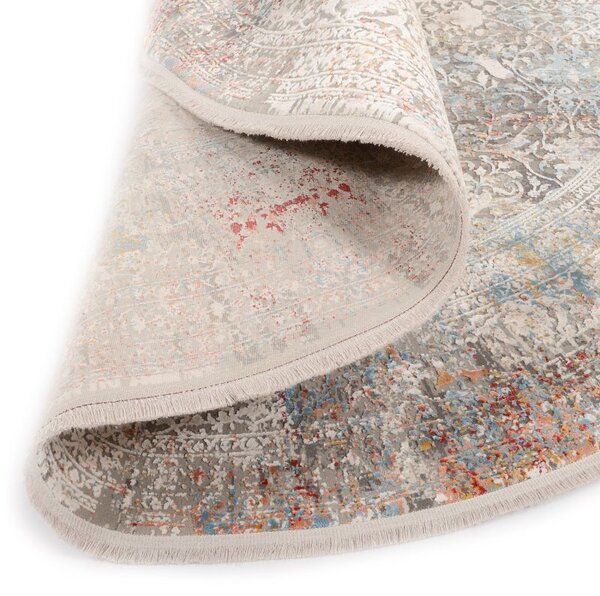 Trendový okrúhly koberec Bestseller Cava 598 Multicolor 1,60 x 1,60 m