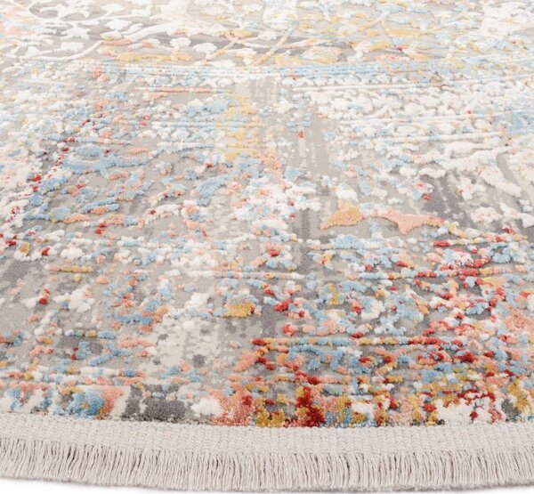 Trendový okrúhly koberec Bestseller Cava 598 Multicolor 1,60 x 1,60 m