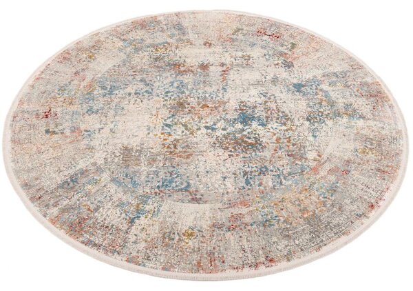 Trendový okrúhly koberec Bestseller Cava 598 Multicolor 1,60 x 1,60 m
