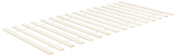 Posteľ svetlohnedá borovicové drevo 80 x 200 cm s čelom a lamelovým roštom minimalistický škandinávsky štýl spálňa